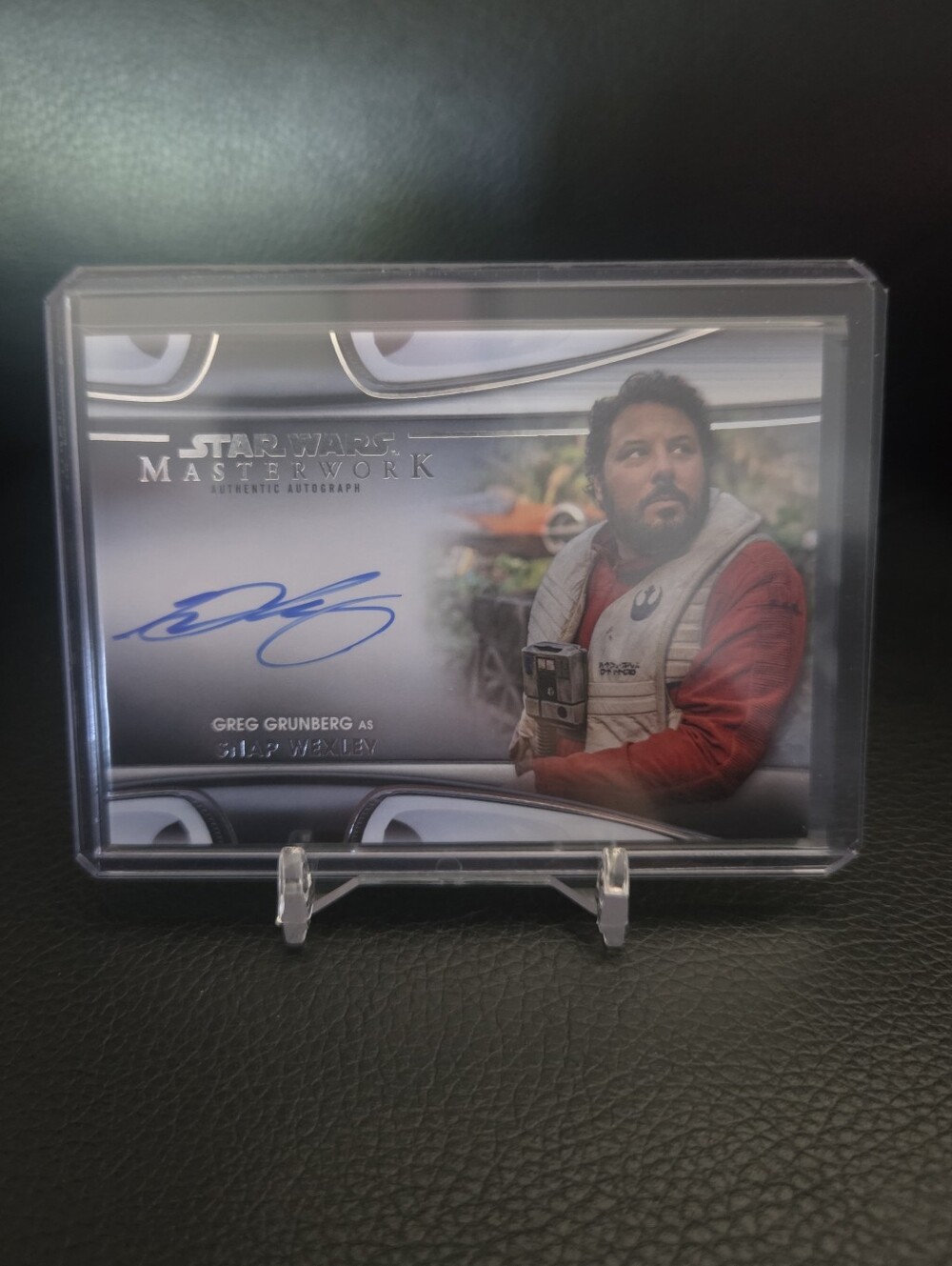 Star Wars Masterwork Greg Grunberg as Snap Wexley Force Awakens Autograph Card